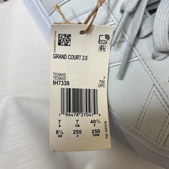 🤍 adidas Women's Grand Court 2.0 White Sneakers 8.5 NEW Classic Comfy 🤍 - Picture 3 of 11